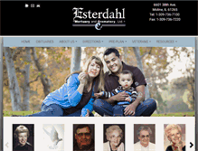 Tablet Screenshot of esterdahlmortuary.com